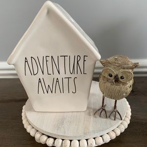 Rae Dunn birdhouse bank